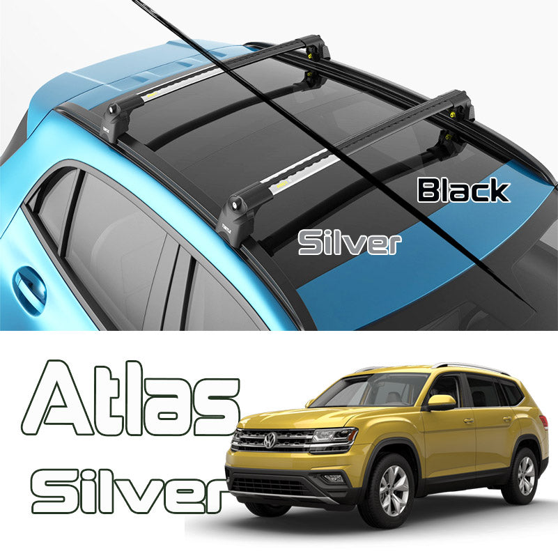 VW Atlas Roof Rack-Crossbars Fits to for Flush Roof Rails Silver VW Atlas Roof Rack-Crossbars Fits to for Flush Roof Rails Silver